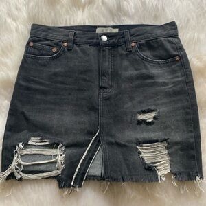 Free people denim skirt